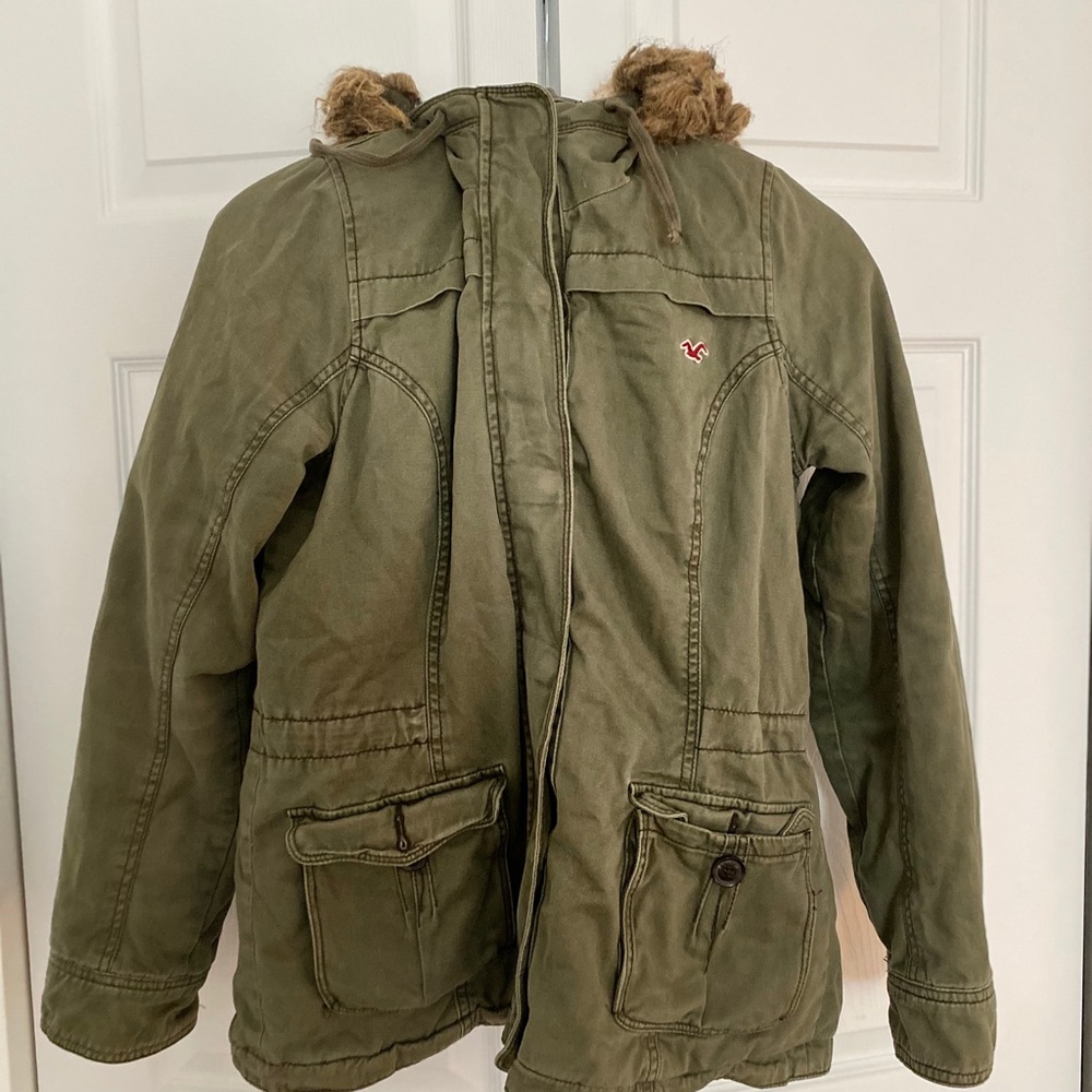 Green winter jacket